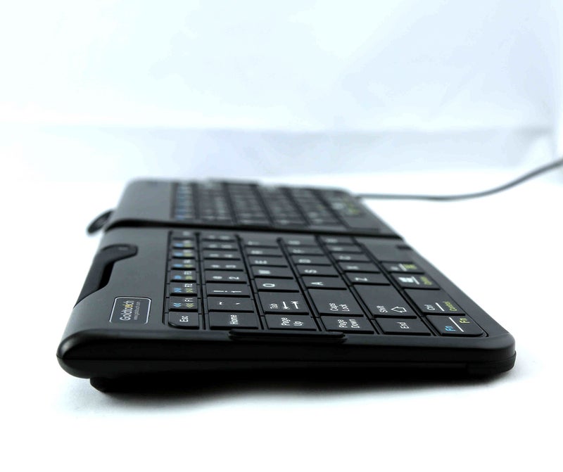 Goldtouch Go!2 Mobile Keyboard (GTP-0044) - Portable Foldable Travel Ergonomic Keyboard with USB for PC & Mac, Plus Jestik Microfiber Cloth - Value Bundle - Image 4